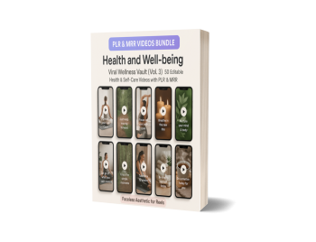 🌿 Viral Wellness Vault (Vol. 3) — 50 Editable Health & Self-Care Videos with PLR & MRR