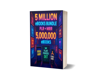 📚 The 5-Million eBooks Mega Power Bundle — PLR & MRR Goldmine for Digital Sellers