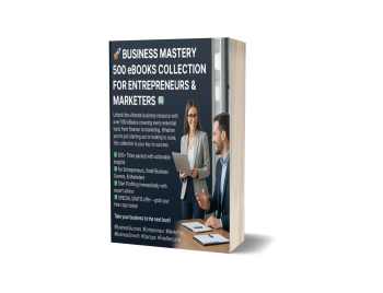 🚀 Business Mastery: 500 eBooks Collection for Entrepreneurs & Marketers 📚